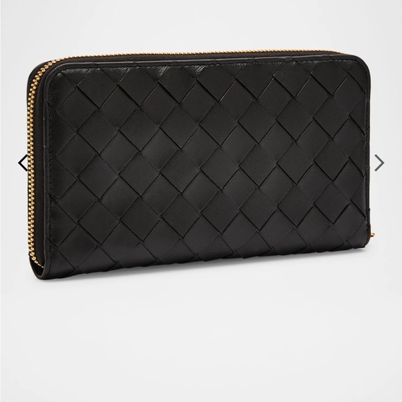 Bottega Zip Around Leather Wallet - Picture 2 of 11